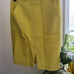 LOFT Yellow Skirt